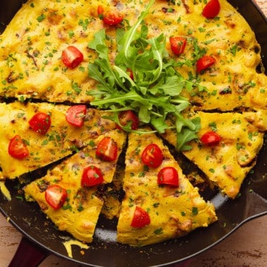 Potato Leek Vegan Frittata
