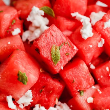 Watermelon Salad with Mint and Feta