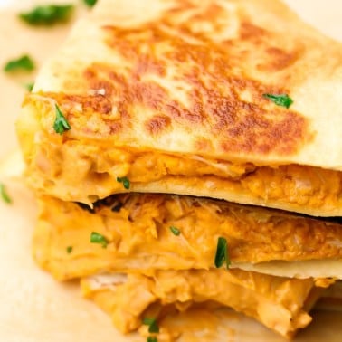 Buffalo Jackfruit Quesadillas