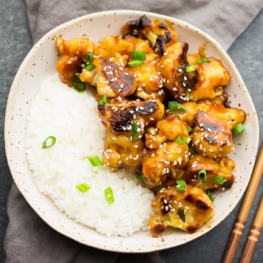 Sticky Sesame Cauliflower