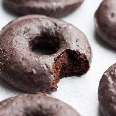 Vegan Chocolate Glazed Donuts
