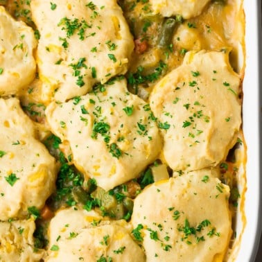 Biscuit Topped Chickpea Pot Pie