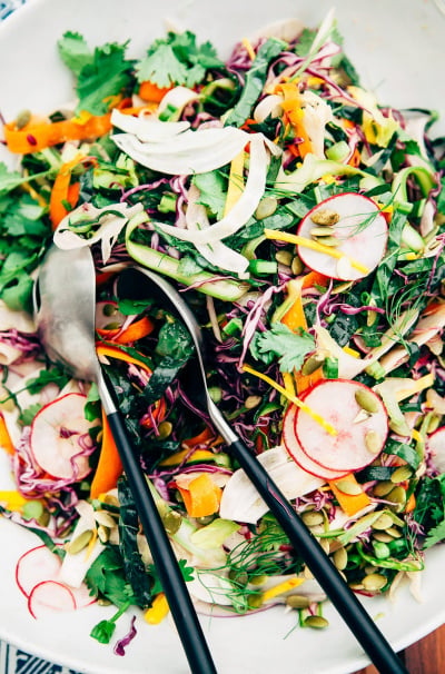 Citrus Miso Slaw with 10 Vegetables