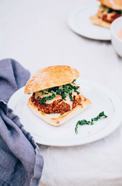 Bloody Mary Quinoa Veggie Burgers