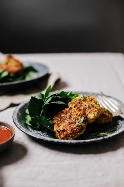 Scallion, Miso & Peanut Patties