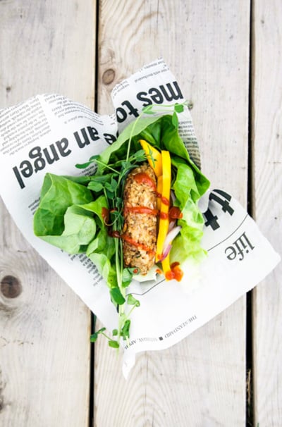 Tempeh Burgers with Millet & Rice