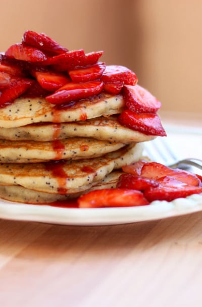 Gluten-Free Lemon Poppyseed Pancakes