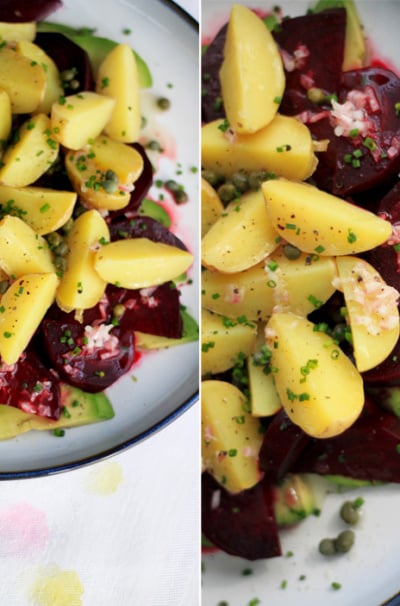 Beet, Potato & Avocado Salad with Horseradish