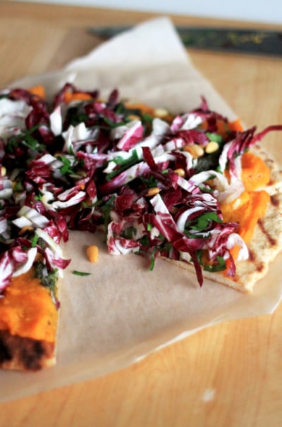 Grilled Butternut & Radicchio Pizza