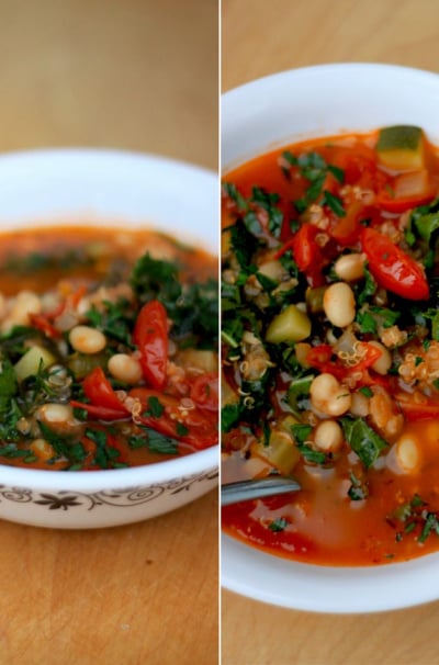 Quinoa, Kale & White Bean Soup