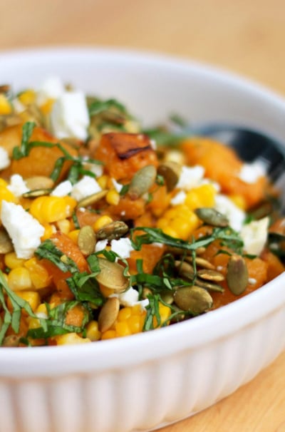 Roasted Butternut Squash & Corn Salad