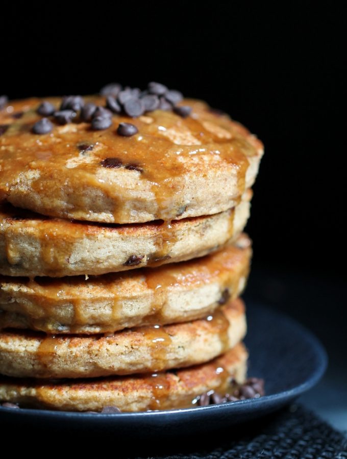 Vegan Peanut Butter Pancakes (Gluten-free!)