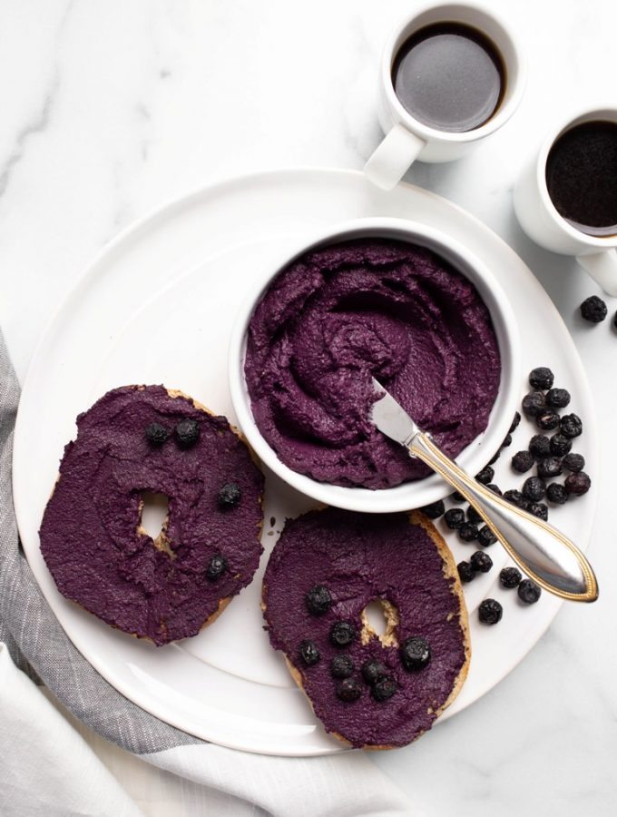 Vegan Almond Blueberry Cream Cheese