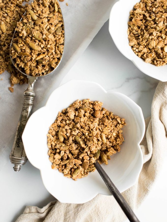 Oil-free Spiced Buckwheat Granola
