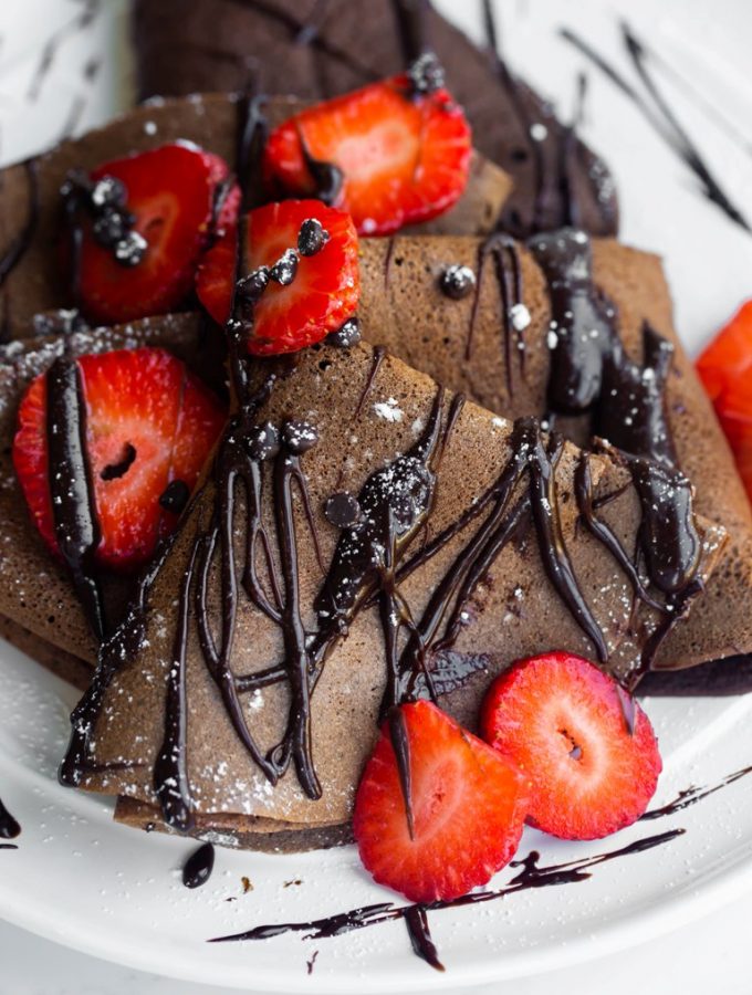 Vegan Chocolate Crepes