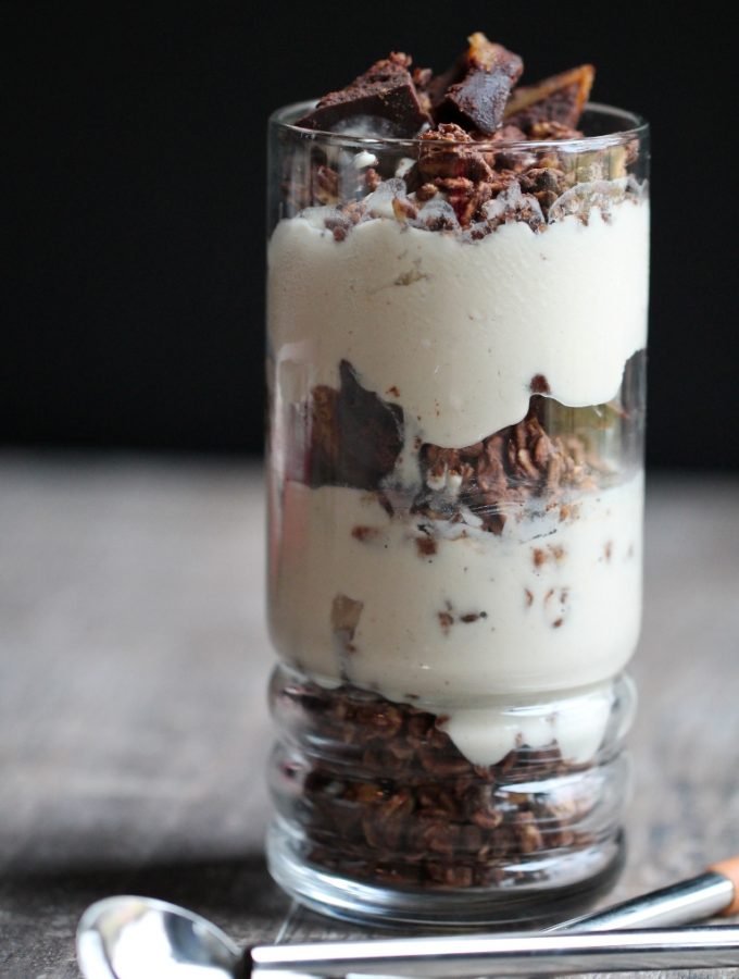 Peanut Butter Cup Granola Parfaits