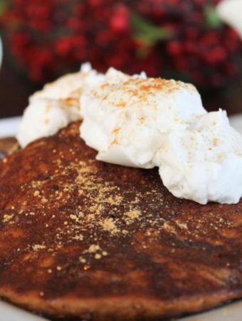 Vegan Gingersnap Pancakes With Ginger Syrup