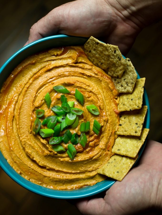 Spicy Buffalo White Bean Hummus
