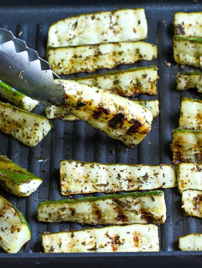 Lemon Italian Herbed Grilled Zucchini