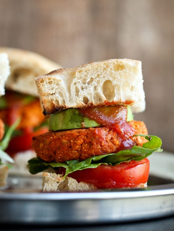 Vegan Sweet Potato Chickpea Burgers