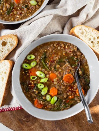 Vegan Lentil Soup Recipe (8 Ingredients!)