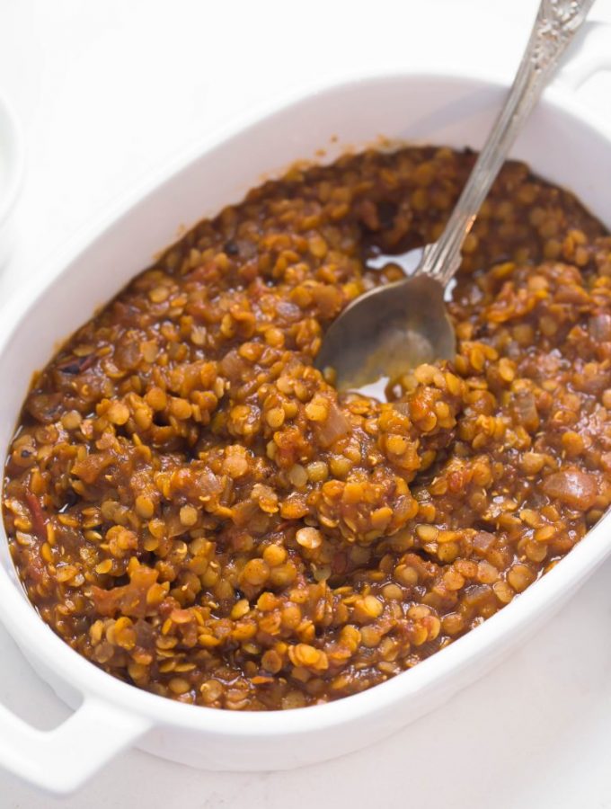 Vegan Pumpkin Red Lentil Chili
