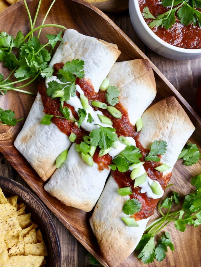 Vegan Chile Rellenos Burritos