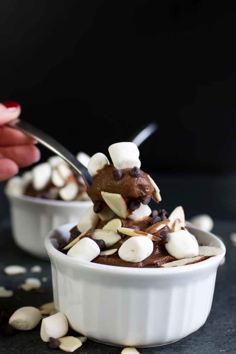 Vegan Rocky Road Pudding