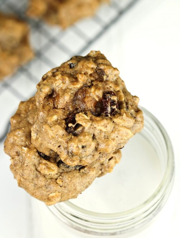 Vegan Gluten-Free Oatmeal Raisin Cookies