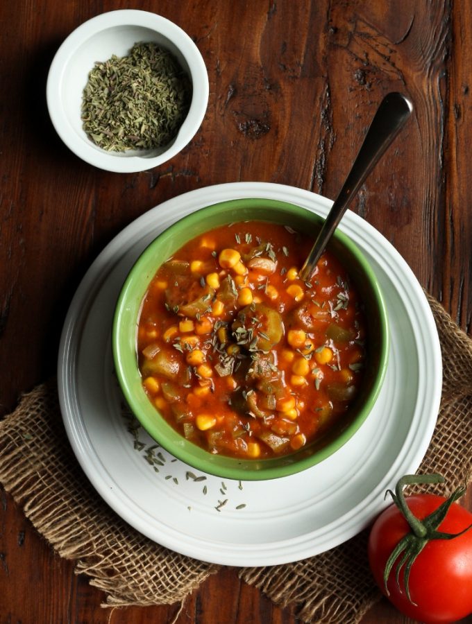Creole Okra Corn Soup