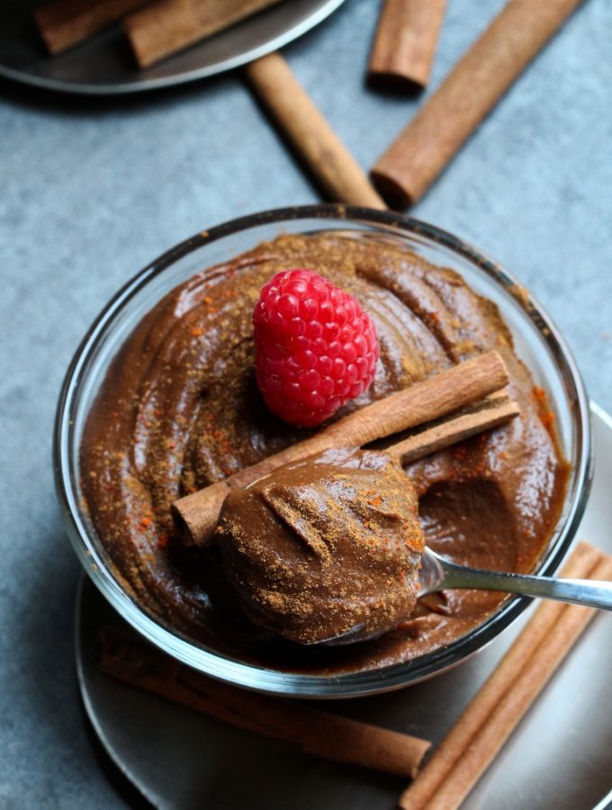 Vegan Mexican Chocolate Sweet Potato Pudding