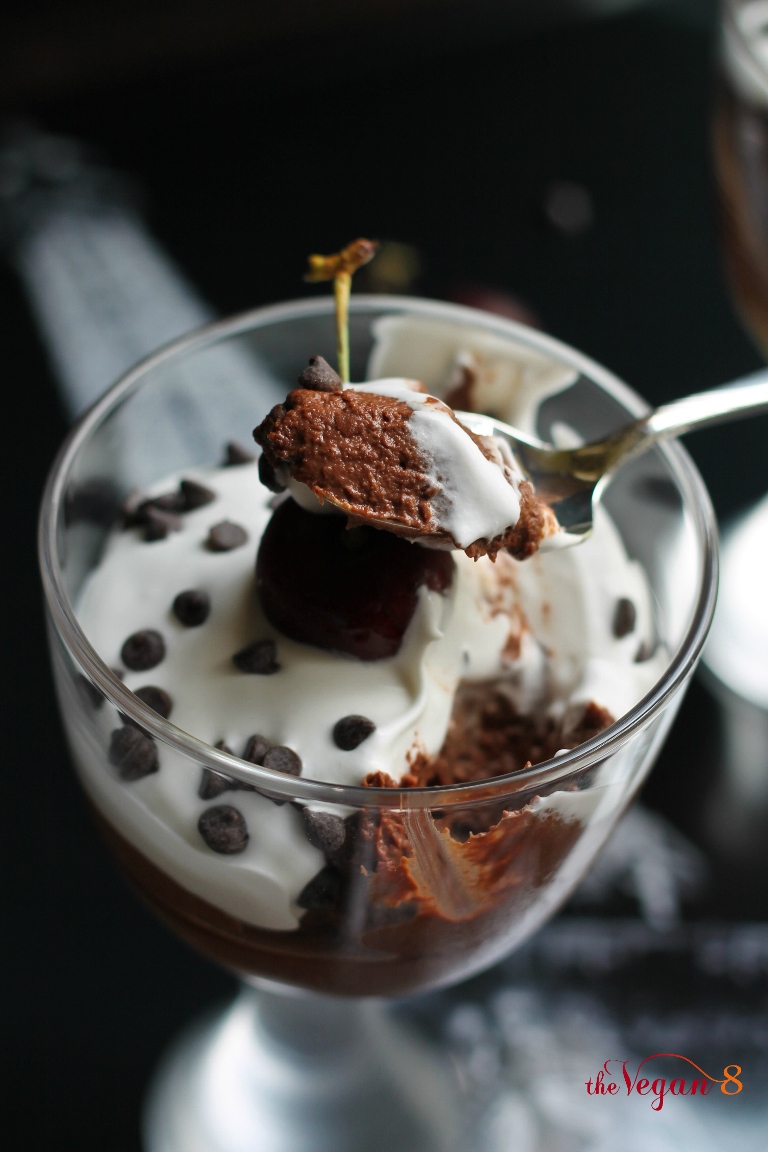 Vegan Chocolate Cherry Mousse