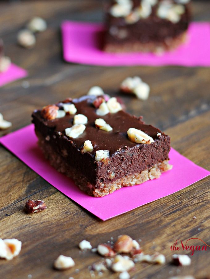 Vegan Nutella Chocolate Pie Bars