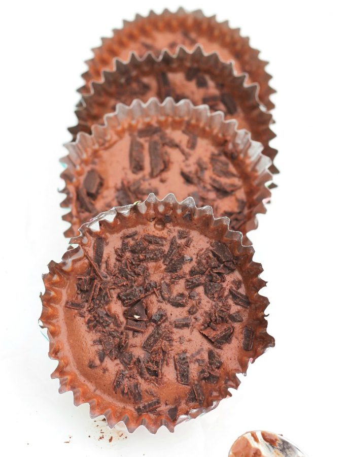 6 Ingredient Vegan Chocolate Fudge Ice Cream Cups