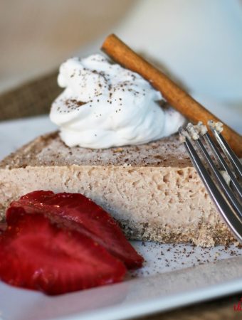 Vegan Cinnamon Coconut New York Style Cheesecake