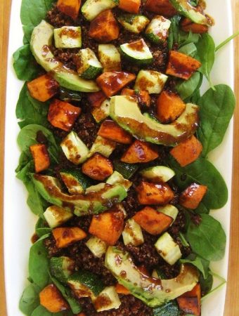 Vegan Quinoa Salad With Balsamic Reduction