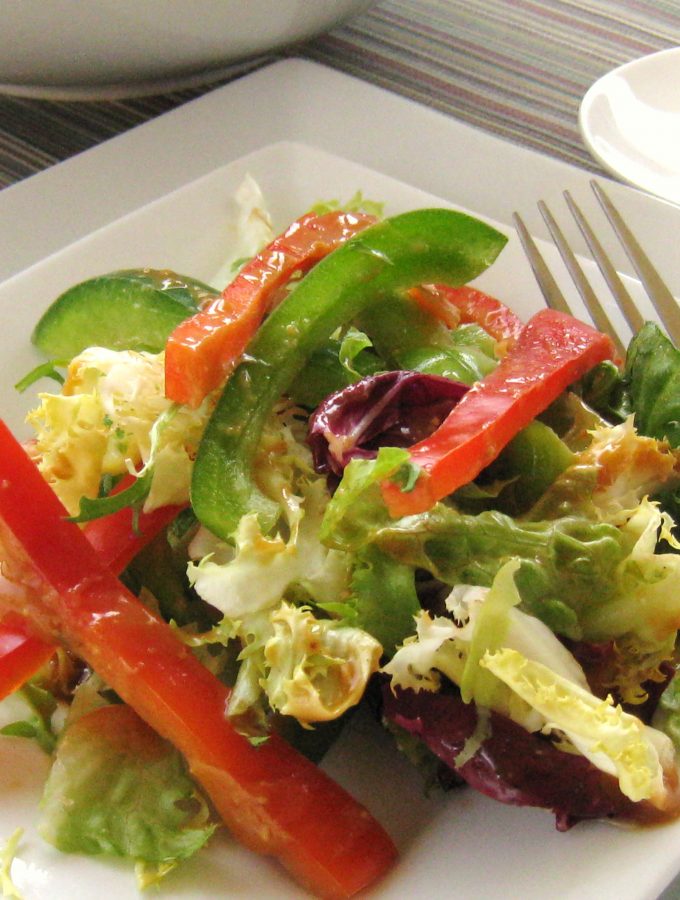 Sweet ‘N’ Spicy Asian Salad with Peanut Sauce