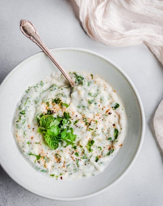 Vegan Raita (Indian Yogurt Dip)