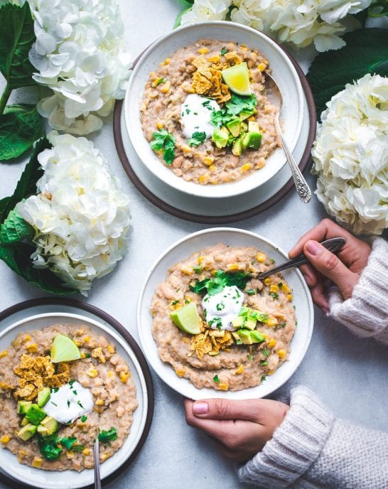 Instant Pot Vegan White Bean Quinoa Chili