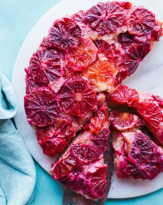 Vegan Blood Orange Upside-Down Cake