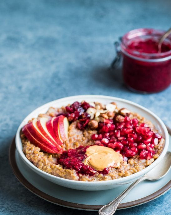 Instant Pot Pear and Date Spiced Oatmeal