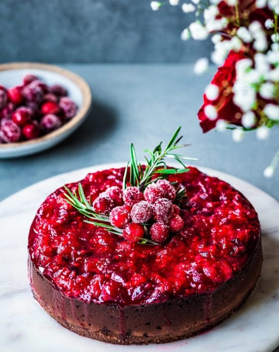 Baked Vegan Chocolate Cheesecake