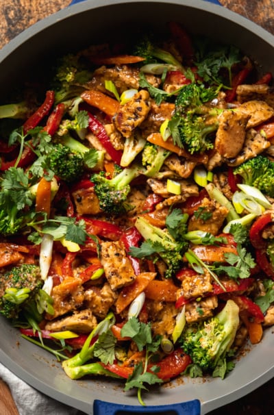 Almond Butter Tempeh Stir Fry