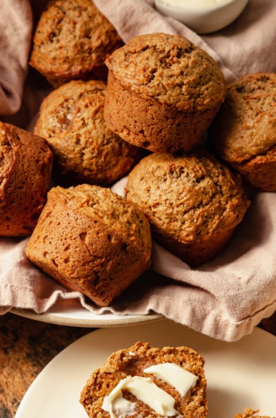 Moist Vegan Carrot Muffins