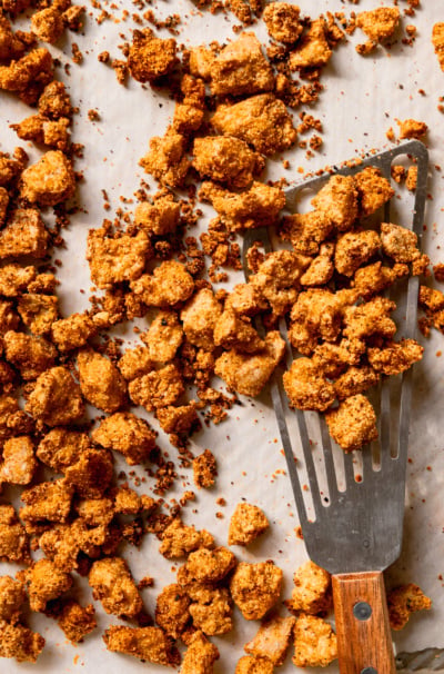 Crispy and Crunchy Baked Tofu Bits