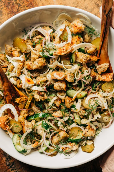 Pickle Panzanella Salad