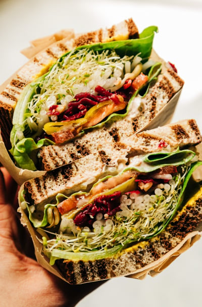 My Ultimate Veggie Crunch Sandwich