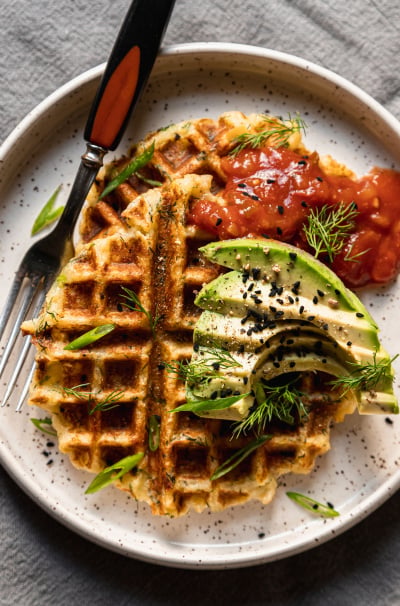 Leftover Mashed Potato Waffles