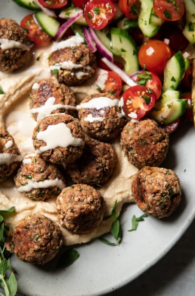 Lemony Oregano Vegan Meatballs