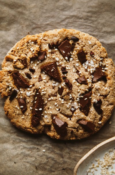 Jumbo Grain-Free Tahini Chocolate Chunk Cookie